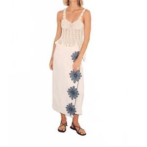 NEW CAROLINA K shell crochet top in ivory